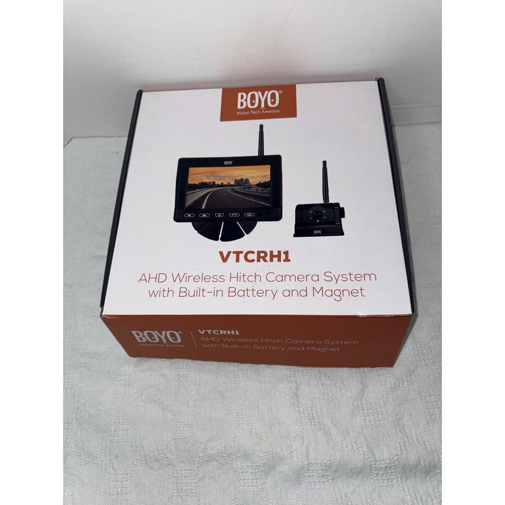 BOYO Wireless Hitch Camera System with Built-in Battery and Magnet VTCRH1